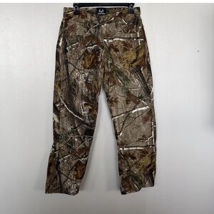 RealTree Edge Men 30/32 (M) Stretch Waist 6 Pocket Camo Cargo Hunting Pants EUC